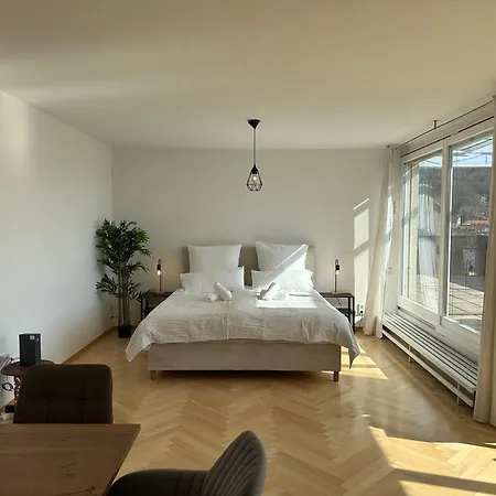 Apartmán Flow Living I Penthouse Mit Dachterrasse I 5 Min Zum Ammersee
