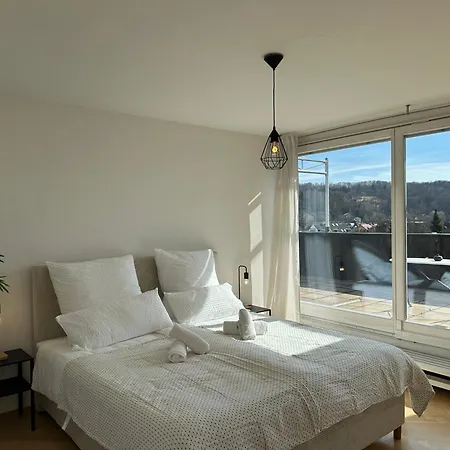 Flow Living I Penthouse Mit Dachterrasse I 5 Min Zum Ammersee *
