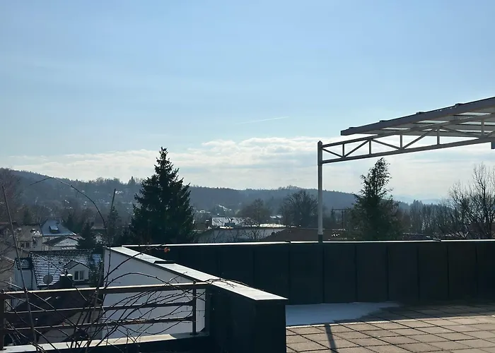 Flow Living I Penthouse Mit Dachterrasse I 5 Min Zum Ammersee Apartmán