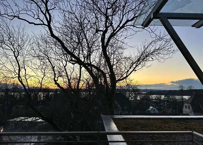 Apartmán Flow Living I Penthouse Mit Dachterrasse I 5 Min Zum Ammersee *