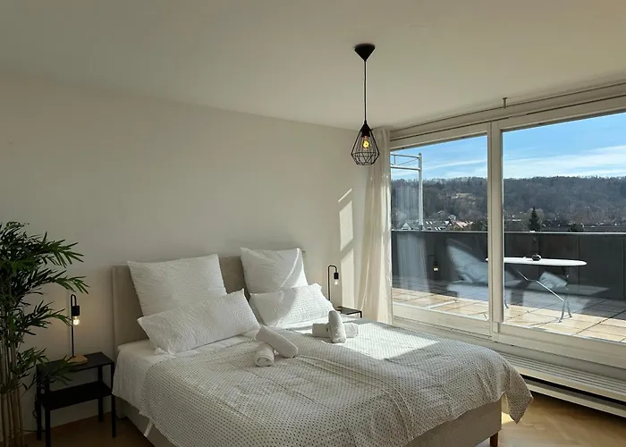 Flow Living I Penthouse Mit Dachterrasse I 5 Min Zum Ammersee *