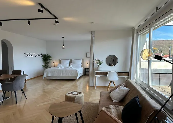 Flow Living I Penthouse Mit Dachterrasse I 5 Min Zum Ammersee *